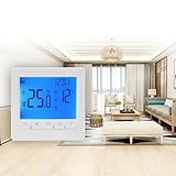 EpheyFIF Programmierbares Thermostat, digital, LCD-Bildschirm, elektrische Heizung, wöchentliche Programmierung, Raumtemperaturregler, Raumheizung, schlankes Thermostat
