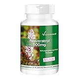 Resveratrol 500mg - 90 Kapseln aus Knöterich-Extrakt, hochdosiert, vegan | Vitamintrend®