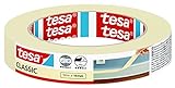 tesa Malerband CLASSIC - Abdeckband zum Abkleben bei Malerarbeiten - lösungsmittelfrei, rückstandslos entfernbar - 50 m x 19 mm