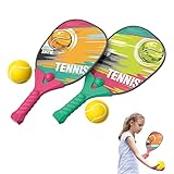 delr Tennisschläger für Kinder – Set Ball und Schläger als Geburtstagsgeschenk für Kleinkinder, Outdoor-Sportspielzeug, für 3 bis 7 Jahre, für Gärten,