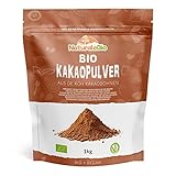 Kakao Pulver Bio 1 Kg. Organic Cacao Powder. Natürlich, Rein aus de Roh Kakaobohnen. Produziert in Peru aus der Theobroma Pflanze. Magnesium- und Phosphor-Quelle. NaturaleBio