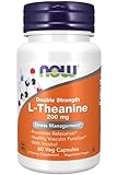 Now Foods, L-Theanine, 200mg, 60 vegane Kapseln, Aminosäure