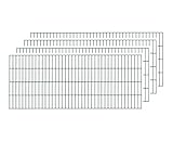 Arvotec Einstabmatten, RAL 7016, BxH: 2000x800mm, 4 Stück, 8/6/4 mm Drahtstärke - UV- und wetterbeständig, aus Legierter Stahl