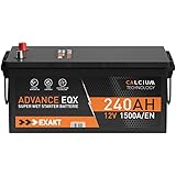 EXAKT LKW Batterie 12V 240Ah 1500A/EN ersetzt 225Ah 230Ah 220ah 235Ah 210Ah 200Ah verschlossen wartungsfrei Starterbatterie Schlepper Traktor