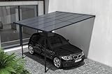 Cazeboo Terrassenüberdachung Carport KLEO 300L300 Aluminium Grau