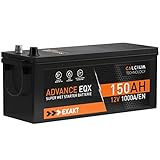 EXAKT LKW Batterie 12V 150Ah 1000A/EN ersetzt 140Ah 120ah 125Ah 135Ah Batterie wartungsfrei Schlepper Starterbatterie Traktor