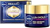 NIVEA Cellular Luminous 630 Anti Pigmentflecken Nachtpflege (50 ml), Gesichtscreme für die Nacht bei Pigment- und Altersflecken, regenerierende Nachtcreme mit Hyaluron