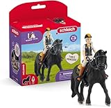 schleich 42640 Horse Club Tori & Princess, ab 5 Jahren, HORSE CLUB - Spielset, 11 Teile, Mehrfarbig/Meereswellen (Ocean Tides)