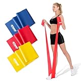 Widerstandsbänder 3er-Set | 2m Lange Fitnessband-Set für Training & Physiotherapie | Gymnastikband für Muskelaufbau & Fitness | Resistance Bands