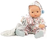 Götz 2318048 Maxy Aquini Glückspilz Badepuppe - 42 cm Puppe - ohne Haare, braune Schlafaugen - 8-teiliges Set - Mädchen-Babypuppe