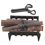 BCOATH 4 Sätze Kaminmodell Spielzeug Miniaturen Outdoor-Möbel Kinder Mini-Spielzeug Kinder dekor puppenstubenzubehör Miniature firewood Rack dekor Mini brennholz Landschaftsfiguren Metall