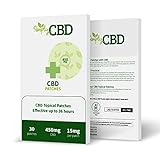 Simply CBD Patches - 30 CBD Topical Patches - 15mg pro Patch weiß
