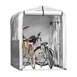 SoBuy KLS11 Aluminium Foliengerätehaus Gerätehaus Folienzelt Allzwecküberdachung Gartenschuppen Garagenzelt Fahrradgarage Lagerzelt Aufbewahrungsgarage Foliengarage BHT ca: 120x163x176cm