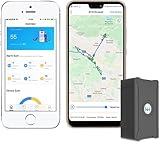 GPS Tracker für Kinder, Hunde, Motorrad, Auto, Fahrzeug, Item Finder, Tracking Device10S Instant Updates, 6000mAh wiederaufladbare Batterie, Geo-Zaun, Remote Anti Diebstahl, volle globale Abdeckung