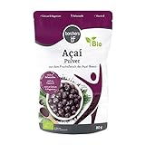 borchers Bio Açaí-Pulver | Für Drinks, Smoothies und Müsli | Aus der Acai-Beere | 80g