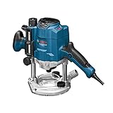 Bosch Professional Oberfräse GOF 1250 CE (inkl. Maulschlüssel 19 mm, Parallelanschlag mit Feineinstellung, Kopierhülsenadapter, Spannzange mit Überwurfmutter 8 mm)