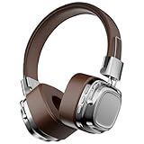 JUJNE Bluetooth 5.3 Retro-Headset mit Kabellosem Headset und Starkem Bass, Multifunktionales Headset für Mobile Computer, Langlebig, Einfach zu Bedienen C