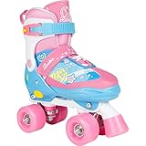 Rookie Fab Junior LRG 3 – 6 Eiskunstlaufschlittschuhe Adjustable, Unisex Kinder, Blue/Pink, 35.5 – 39