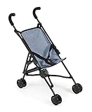 Bayer Chic 2000 Puppenbuggy Roma, Puppenwagen, Mini-Buggy, 50 x 29 x 57 cm, Jeans Blau