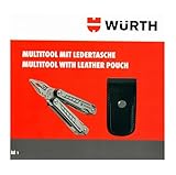 Würth Multitool mit Ledertasche Multifunktionswerkzeug Set 2 teilig