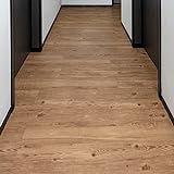 FLOREXP Vinylboden - Lino-Bodenbelag mit Rosa-Braunem Holz-Effekt, Abziehbare und Selbstklebende Bodenfliesen, 2,0mm 36 Stück Wasserdicht für Küche Wohnzimmer Bodenbelag (5,02m², Rosa-braun)