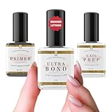 Ultrabond Set 15ml - Primer mit Nailprep für Gelnägel Nagelpflege Bundle, professionelle Nagelvorbereitung – Perfekte Haftung, Schutz & Pflege für Gel und Acrylnägel