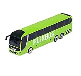 Majorette – MAN Lion's Coach L Flixbus – Spielzeugbus mit Freilauf und Federung, Metall-Karosserie, 13 cm lang, für Kinder ab 3 Jahren, Lieferung 1 Stück