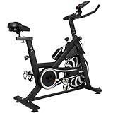 Heimtrainingsfahrrad - Fahrrad für Heimgebrauch, stationäres Fahrrad mit LCD-Anzeige, Spinning-Bike für das Fitnesstraining im Fitnessstudio, 300 Pfund Kapazität
