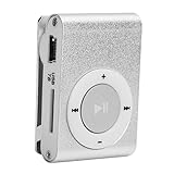 MP3-Player, Tragbarer Digitaler Musik-Media-Player mit Clip auf der Rückseite, 5 Stunden Spielzeit, Unterstützt Bis zu 8 GB (Silver)