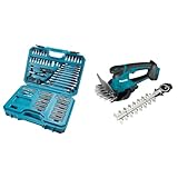 Makita E-10883 Werkzeug-Set 221-teilig & DUM604ZX Akku-Grasschere 18V (ohne Akku, ohne Ladegerät)