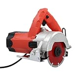 Steinschneidemaschine 1.58KW 13000 r/Min Minisäge Handkreissäge Betonsäge Fliesenschneider 110mm Sägeblatt 0-34mm Maximale Schnitttiefe Tragbar Fliesensäge Elektrisch