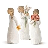 Willow Tree Beautiful Wishes Figure Plus Surrounded by Love Figure Plus for You Figure, Sculpted Hand-Painted 3