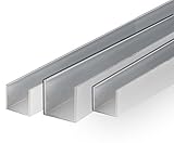 Aluminium U-Profil Schiene Walzblankes Alu Profil 20x20x20x2 mm 2000mm