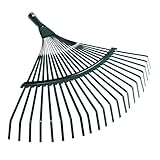 Verbesserter 42 cm 22 Zähne Stahl Lüfterrechen für Kopf Ersatz für Garten, Rasen, Terrasse & Blätter, Moos, High Carbon S