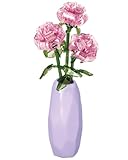 LONESTAR Klemmbausteine | Sembo Blumenvase Lila | Deko Blumen mit Vase und Blumenstrauss | Konstruktions Set | DIY