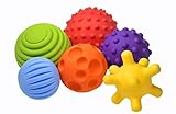 FANCY Baby Sensorik Balls - Babyspielzeug ab 0 3 6 8 Monate, Greifball für Babys, Multi Texturierte Motorikspielzeug, Massagebälle, Mehrere Größen Spielzeug, Baby Ball (Taktiliki)