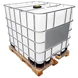 REKUBIK 1000l IBC Wassertank auf Holzpalette (Gebraucht/Gespült)