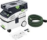 Festool Akku-Absaugmobil CTMC MIDI I-Basic CLEANTEC (mit Hauptfilter, SELFCLEAN Filtersack, Saugschlauch glatt Ø 27/32 x 3,5 mR, Sauger-Fernbedienung)