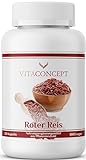 VITACONCEPT | Fermentierter Roter Reis 600mg | 120 Kapseln | VEGAN | Roter Reis Extrakt 3:1 HOCHDOSIERT Red Rice mit Monacolin K | laborgeprüft | Monascus purpureus | made in Germany