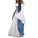 QVNXVO Abendkleider Elegant für Hochzeit Elegant Retro Maxirock Zweiteiliges Kleiderset im Retro-Stil der Mitte des Jahrhunderts Halloween-Cosplay-Kostüm Gefüttertes Kleid Ballkleid