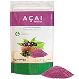 Nortembio Acai-Pulver 100 g. 100% Natürlich Herkunft. Gefriergetrocknetes Açaí-Beeren-Pulver, Ohne Konservierungs- und Zusatzstoffe. Gesundes Aroma für Joghurts, Smoothies und Eiscreme.