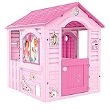 Chicos - Pink Princess Spielhaus Kinder Outdoor | Robuster und langlebiger | Gartenhaus Kinder für Jungen und Mädchen ab 2 Jahren, Rosa (89613)