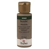 Rayher Acrylfarbe, taupe, Allesfarbe matt, Flasche 59 ml, hochpigmentierte, cremige Allzweckfarbe, sehr gute Deckkraft, lichtecht, farbintensiv, wasserfest, schnell trocknend, 38000509