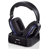 Thomson WHP3311BK Funk Over Ear Kopfhoerer Over Ear Lautstaerkeregelung Schwarz, Blau, Over Ear