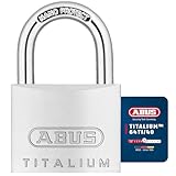 ABUS Vorhängeschloss Titalium 64TI/40 - 3er Set, gleichschließend - Kellerschloss mit Schlosskörper aus Spezial-Aluminium - gehärteter Stahlbügel - ABUS-Sicherheitslevel 5