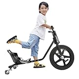 Lightakai Pedal Go Kart für Kinder, 360° Drifting Scooter 3-Rad-Fahrrad mit Pedal, Drift Trike für Kinder 6-8 Jahren