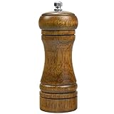 Gewürzmühle Holz Hölzern Pfeffermühle Salzmühle Einstellbarer Salz und Pfeffermühle Holz Keramikmahlwerk Manuell Höhe: 14.5 cm