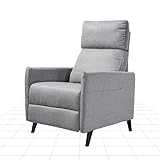 FLEXISPOT Sessel Wohnzimmer Relaxsessel mit liegefunktion verstellbare Rückenlehne- Verstellbarer TV Sessel, Fernsehsessel mit liegefunktion, 125° -160° verstellbare Rückenlehne – Relax Sessel (Grau)