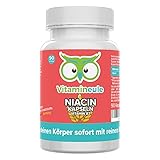 Niacin Kapseln - 500mg - flush free - hochdosiert - laborgeprüft - Qualität aus Deutschland - vegan - Vitamin B3 / Nicotinamid - ohne künstliche Zusätze - Vitamineule®