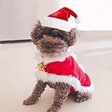 Namsan Hundekostüm Weihnachten Katzen Weihnachtskostüm Weihnachtsmütze für Hund Kostüm für Katzen Xmas Costume